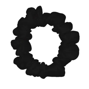 Black Silk Scrunchy