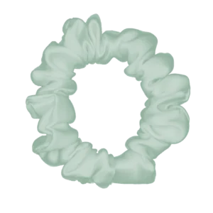 Minty green Silk Scrunchy