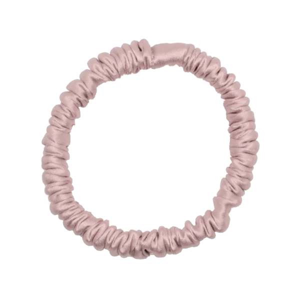Sckrunchi 22-momme silk scrunchie in Pink silk Scrunchy - gentle on hair