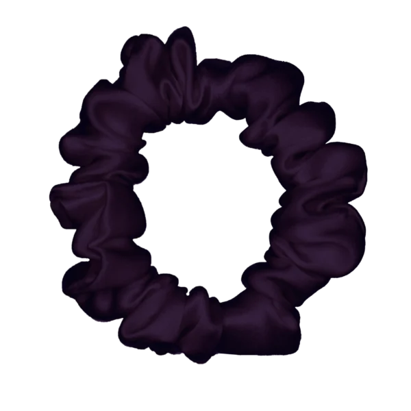 Purple silk Scrunchy