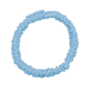 Light Blue Silk Scrunchies