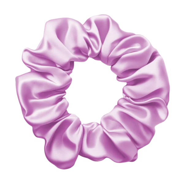Sckrunchi 22-momme silk scrunchie in Pink silk Scrunchy - gentle on hair