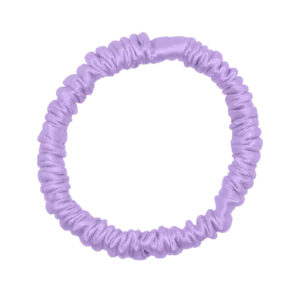 Violet 22-momme Silk Scrunchies