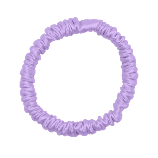 Violet 22-momme Silk Scrunchies