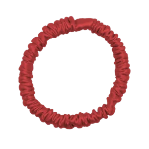 Radiant Red Silk Scrunchie