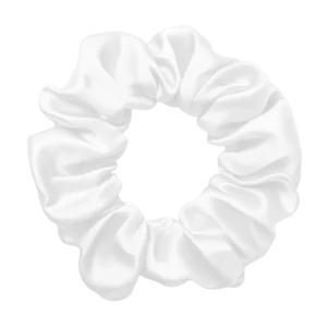 White silk Scrunchy